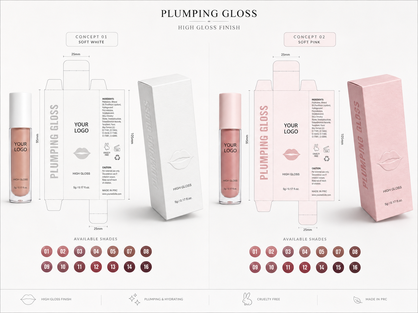 Plumping Gloss Packaging